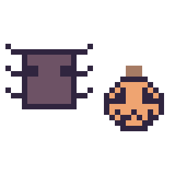Pixel art Araignée Minecraft 16 × 16 et Citrouille d'Halloween simple 12 × 12, grille 32 × 32