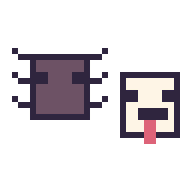 Modèle de pixel art Araignée Minecraft 16 × 16 et Poule Minecraft 16 × 16 sur une grille de 32 par 32 cases