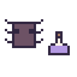 Pixel art Araignée Minecraft 16 × 16 et Potion simple 10 × 10, grille 32 × 32