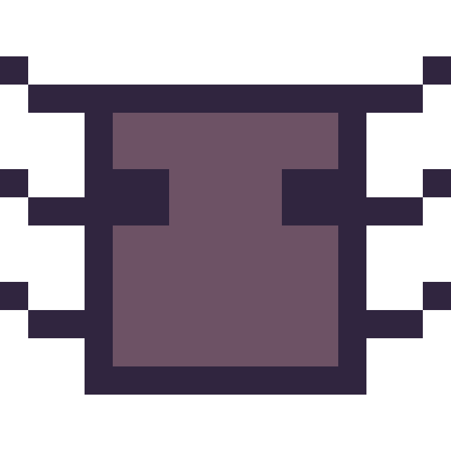 Modèle de pixel art Araignée Minecraft 16 × 16 sur une grille de 16 par 16 cases
