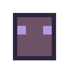Pixel art Enderman Minecraft 16 × 16, grille 16 × 16