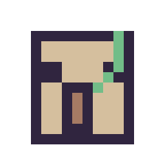 Pixel art Golem de fer Minecraft 16 × 16, grille 16 × 16