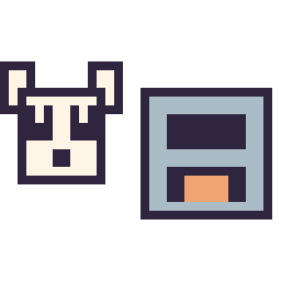 Pixel art Panda Minecraft 16 × 16 et Four Minecraft 16 × 16, grille 32 × 32
