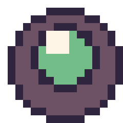 Pixel art Perle ender Minecraft 16 × 16, grille 16 × 16