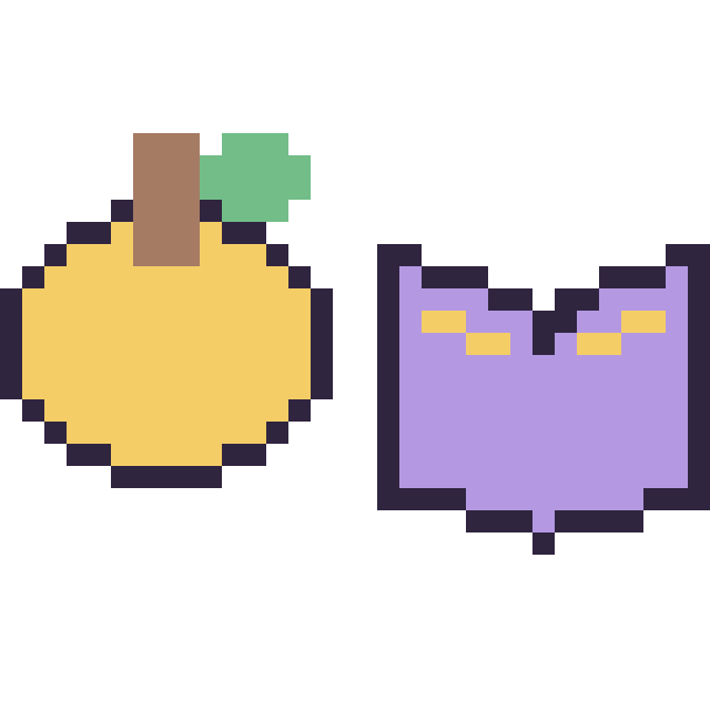 Modèle de pixel art Pomme doree Minecraft 16 × 16 et Livre enchante Minecraft 16 × 16 sur une grille de 32 par 32 cases
