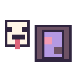 Pixel art Poule Minecraft 16 × 16 et Portail nether Minecraft 16 × 16, grille 32 × 32