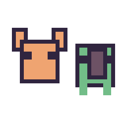 Pixel art Renard Minecraft 16 × 16 et Tortue Minecraft 16 × 16, grille 32 × 32