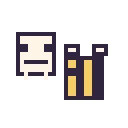 Pixel art Squelette Minecraft 16 × 16 et Abeille Minecraft 16 × 16, grille 32 × 32