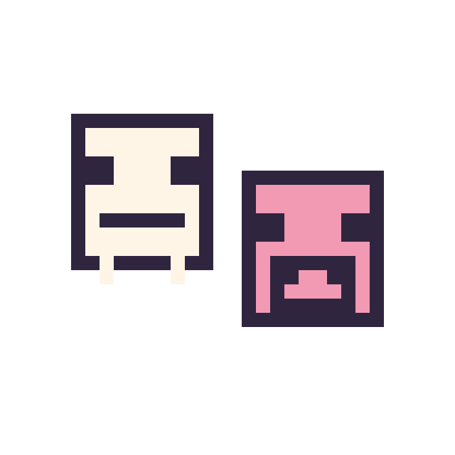 Modèle de pixel art Squelette Minecraft 16 × 16 et Cochon Minecraft 16 × 16 sur une grille de 32 par 32 cases