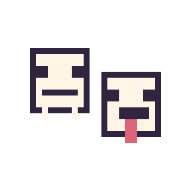 Modèle de pixel art Squelette Minecraft 16 × 16 et Poule Minecraft 16 × 16 sur une grille de 32 par 32 cases