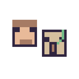 Pixel art Steve Minecraft 16 × 16 et Golem de fer Minecraft 16 × 16, grille 32 × 32