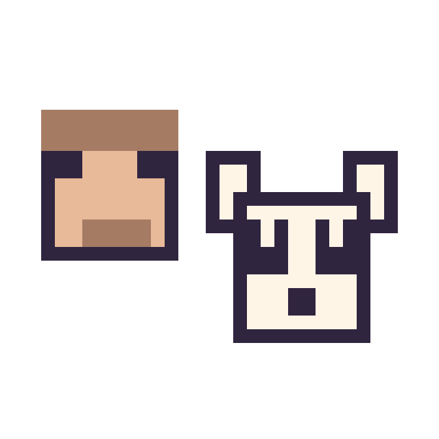 Modèle de pixel art Steve Minecraft 16 × 16 et Panda Minecraft 16 × 16 sur une grille de 32 par 32 cases