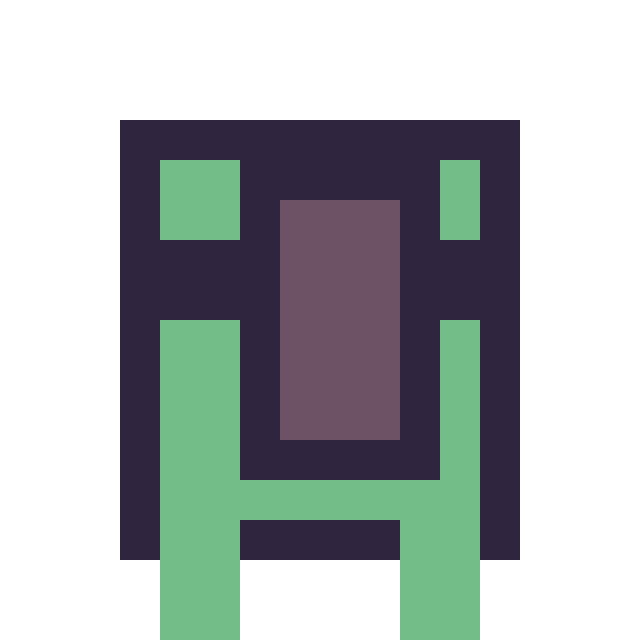 Modèle de pixel art Tortue Minecraft 16 × 16 sur une grille de 16 par 16 cases
