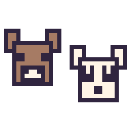 Pixel art Vache Minecraft 16 × 16 et Panda Minecraft 16 × 16, grille 32 × 32