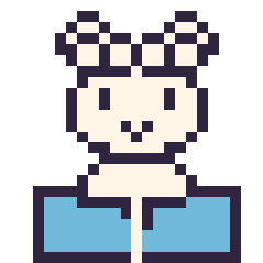 Pixel art Mouton avec un livre, grille 24 × 24