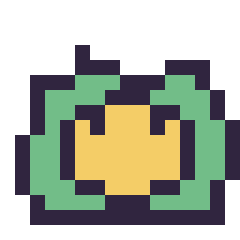 Pixel art Nucléos mini 16 × 16, grille 16 × 16