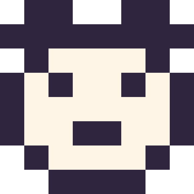 Modèle de pixel art Panda mini sur une grille de 8 par 8 cases