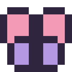 Pixel art Papillon simple 10 × 10, grille 10 × 10