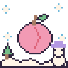 Pixel art Pêche en hiver, grille 40 × 40