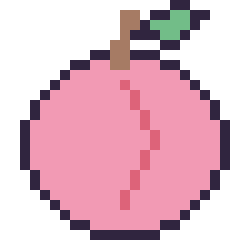 Pixel art Pêche, grille 24 × 24