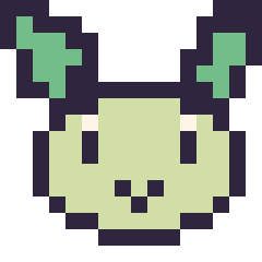 Pixel art Phyllali mini 16 × 16, grille 16 × 16
