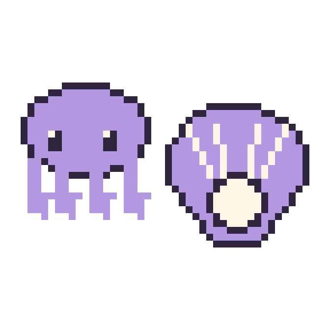 Modèle de pixel art Pieuvre et Huître sur une grille de 48 par 48 cases