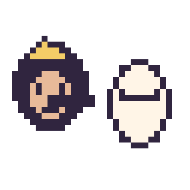 Modèle de pixel art Pinocchio mini et Baymax mini sur une grille de 32 par 32 cases