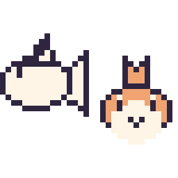 Pixel art Poissirène mini et Poussifeu mini, grille 32 × 32