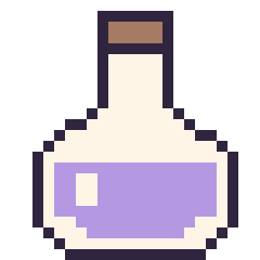 Pixel art Potion, grille 24 × 24