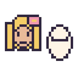 Pixel art Raiponce mini et Baymax mini, grille 32 × 32