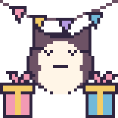 Pixel art Ronflex pour un anniversaire, grille 40 × 40