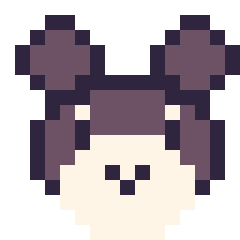 Pixel art Ronflex mini 16 × 16, grille 16 × 16