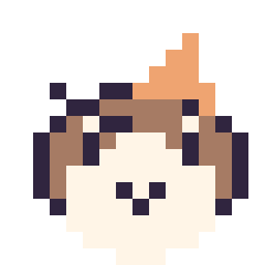 Pixel art Roucool mini 16 × 16, grille 16 × 16