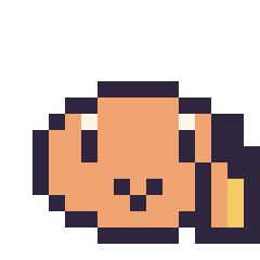 Pixel art Salamèche mini 16 × 16, grille 16 × 16