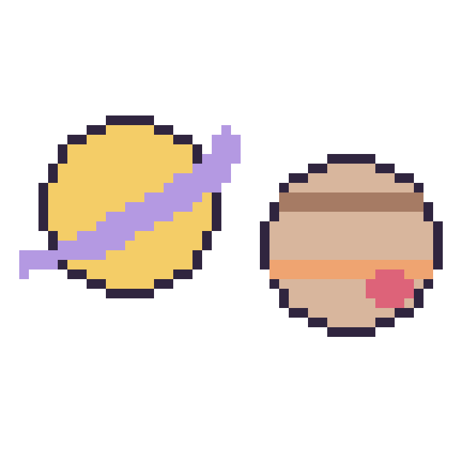 Modèle de pixel art Saturne et Jupiter sur une grille de 48 par 48 cases