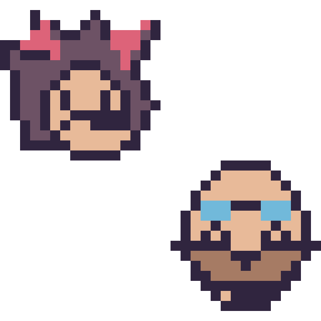 Modèle de pixel art Shadow mini et Dr Eggman mini sur une grille de 32 par 32 cases