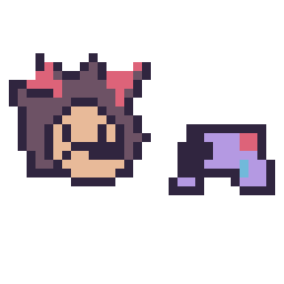 Pixel art Shadow mini et Manette simple 12 × 12, grille 32 × 32