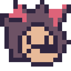 Pixel art Shadow mini 16 × 16, grille 16 × 16
