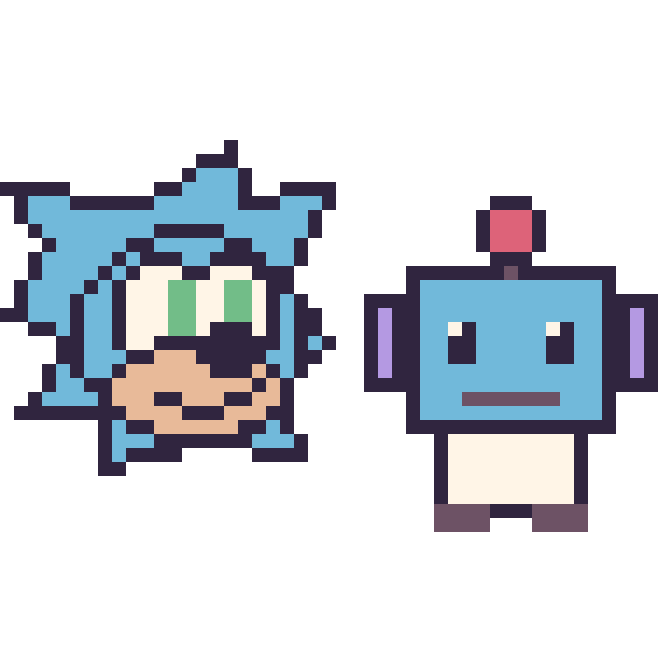 Modèle de pixel art Sonic et Robot sur une grille de 48 par 48 cases