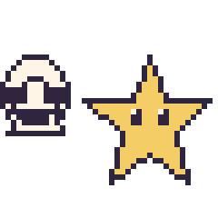 Pixel art Stormtrooper mini et Étoile, grille 40 × 40
