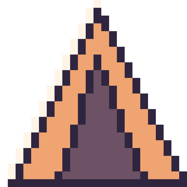 Modèle de pixel art Tente sur une grille de 24 par 24 cases
