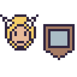 Pixel art Thor mini et Bouclier Minecraft 16 × 16, grille 32 × 32