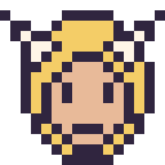 Pixel art Thor mini 16 × 16, grille 16 × 16