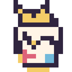 Pixel art Togepi mini 16 × 16, grille 16 × 16