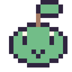 Pixel art Tortipouss mini 16 × 16, grille 16 × 16