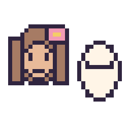 Pixel art Vaiana mini et Baymax mini, grille 32 × 32