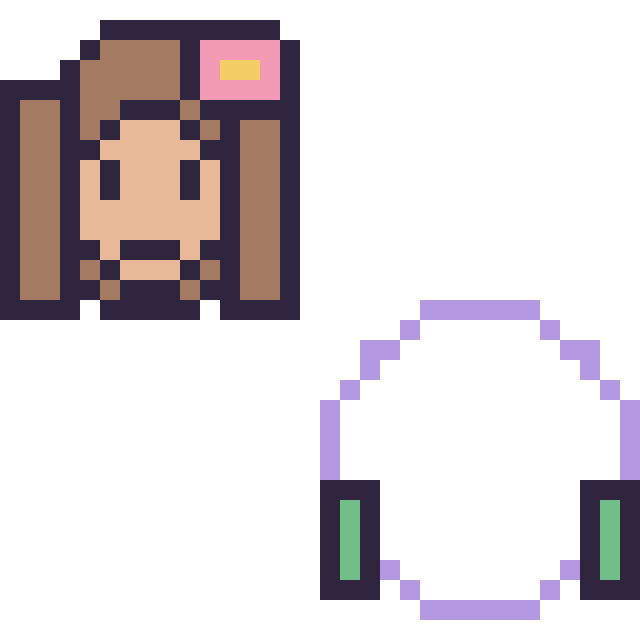 Modèle de pixel art Vaiana mini et Buzz l’Éclair mini sur une grille de 32 par 32 cases