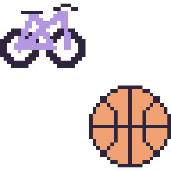 Modèle de pixel art Vélo et Ballon de basket sur une grille de 48 par 48 cases