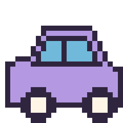 Pixel art Voiture, grille 24 × 24