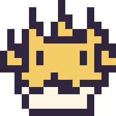 Pixel art Voltali mini 16 × 16, grille 16 × 16